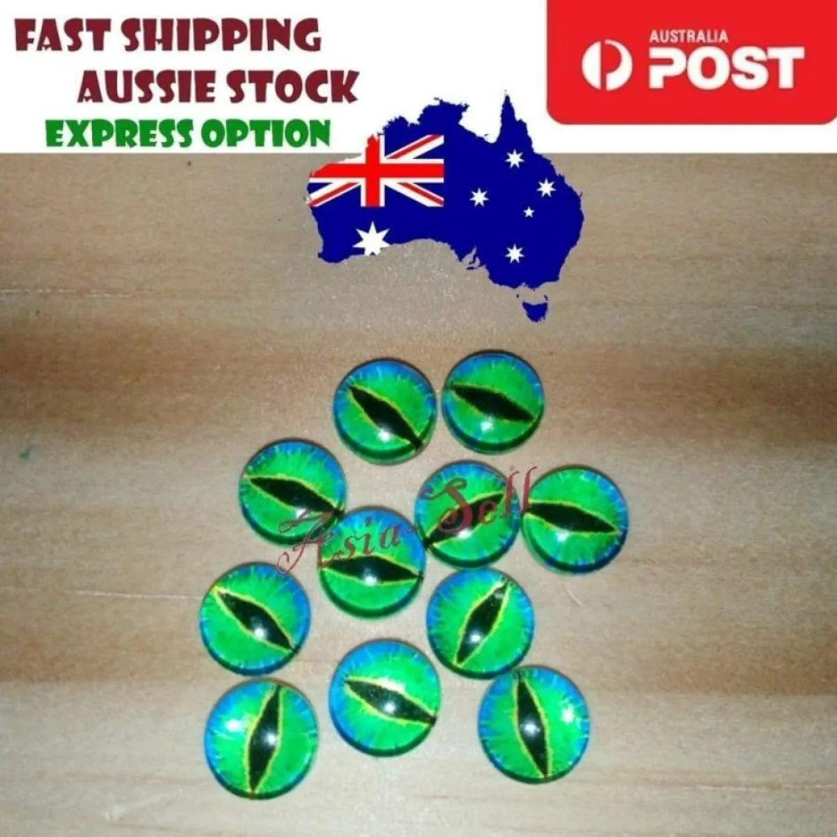 10pcs 15mm 18mm 20mm Glass Eyes Cabochon Lizard Cat Frog Animal Flat Dome Eye