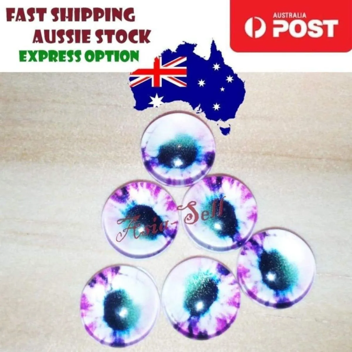 10pcs 15mm 18mm 20mm Glass Eyes Cabochon Lizard Cat Frog Animal Flat Dome Eye