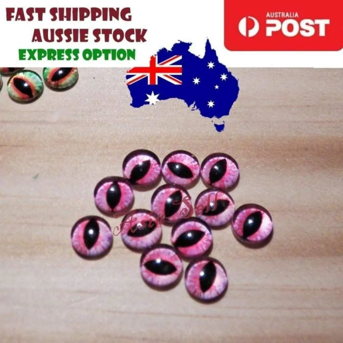 10pcs 15mm 18mm 20mm Glass Eyes Cabochon Lizard Cat Frog Animal Flat Dome Eye