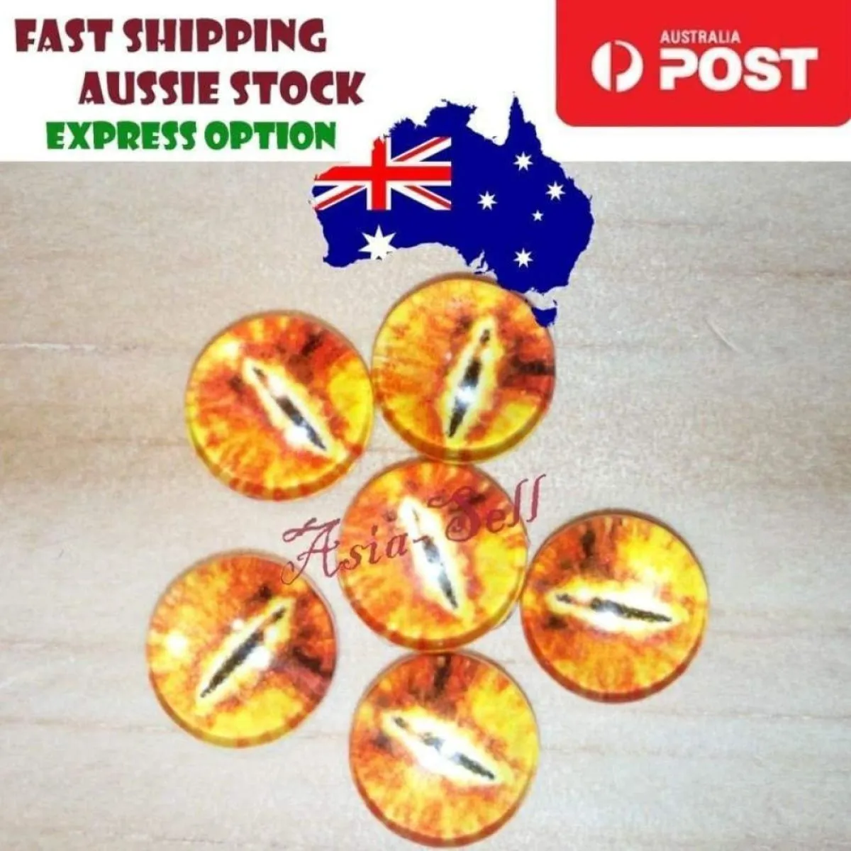 10pcs 15mm 18mm 20mm Glass Eyes Cabochon Lizard Cat Frog Animal Flat Dome Eye
