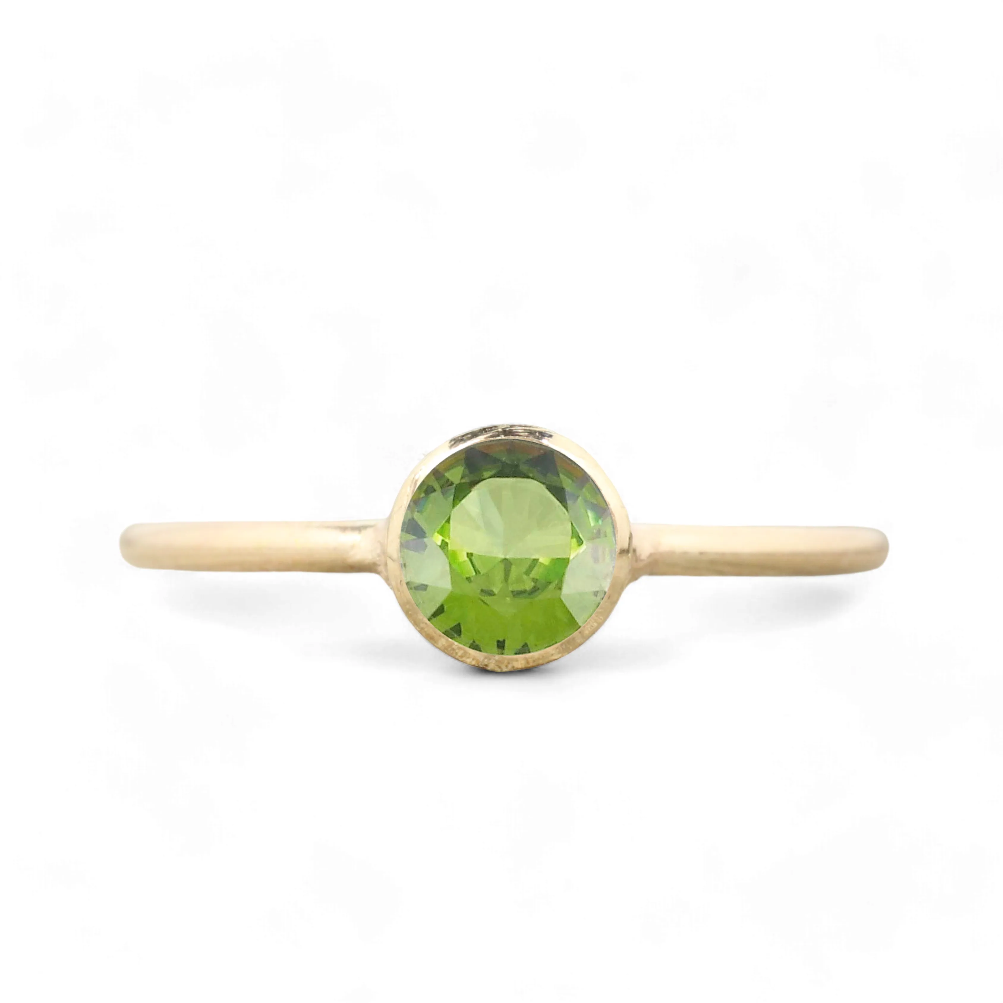 14K Gold Filled Peridot Stacking Ring