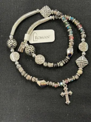15"L Prayer Wrap Stretch Bracelet