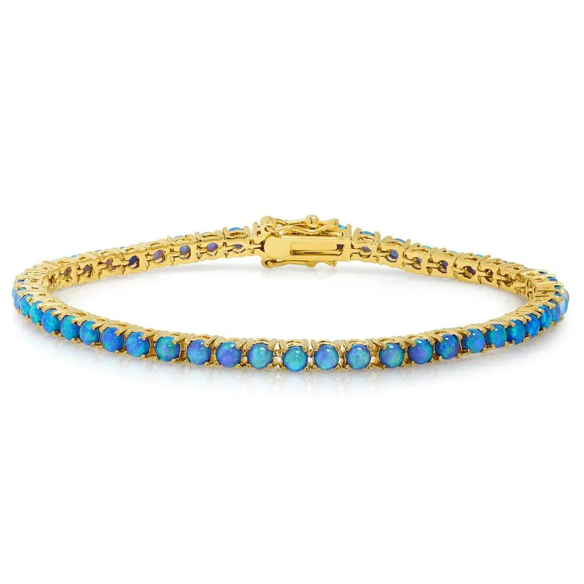 18K Gold Plated Opal Tennis Bracelets