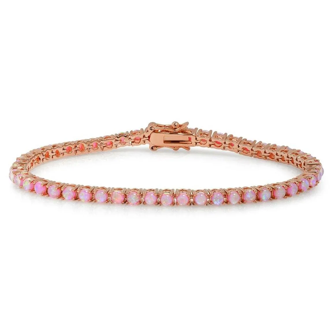 18K Gold Plated Opal Tennis Bracelets