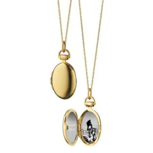 18K YELLOW GOLD PETITE "ANNA" LOCKET NECKLACE