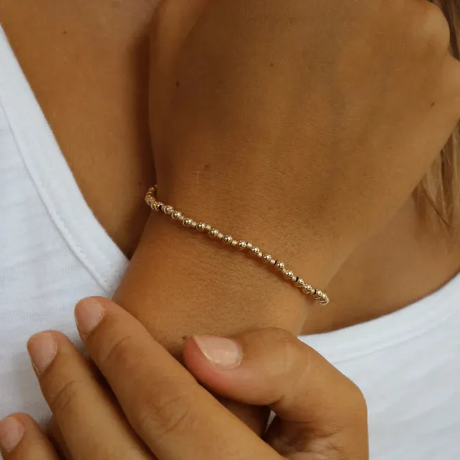 3mm Color Crush Newport Golden   Gold Filled Waterproof Bracelet
