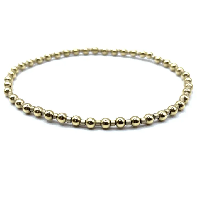 3mm Color Crush Newport Golden   Gold Filled Waterproof Bracelet