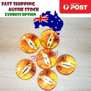 50pcs Round 10mm Glass Doll Eyes Dragon Lizard Frog Eyeballs Model L
