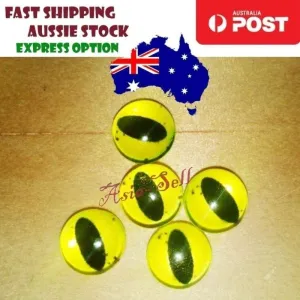 50pcs Round 8mm Glass Eyes Dragon Lizard Frog Eyeballs Model S