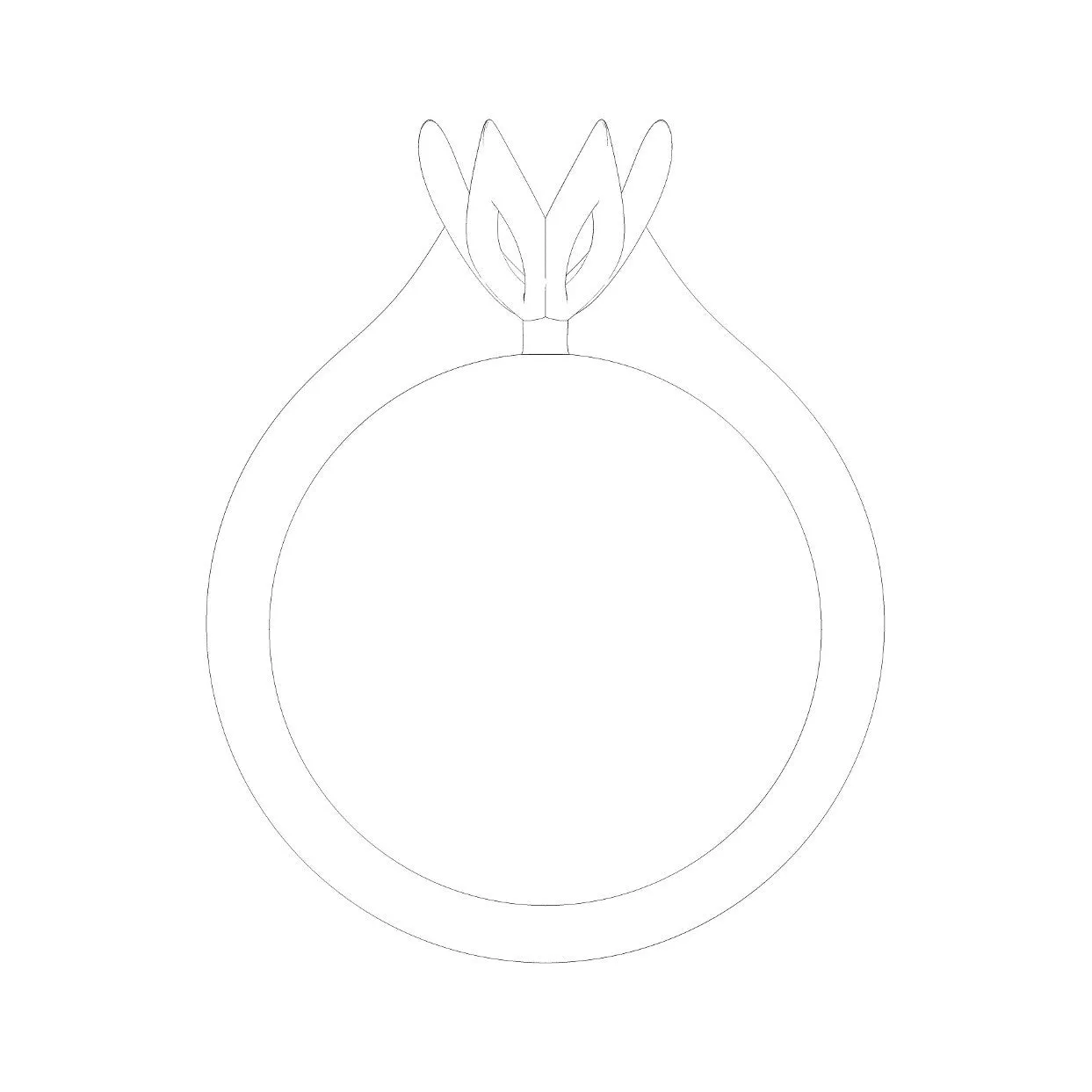 6 Claw Petal Inspired Solitaire