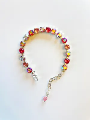 6mm Diamonds Bracelet in Pink Hues