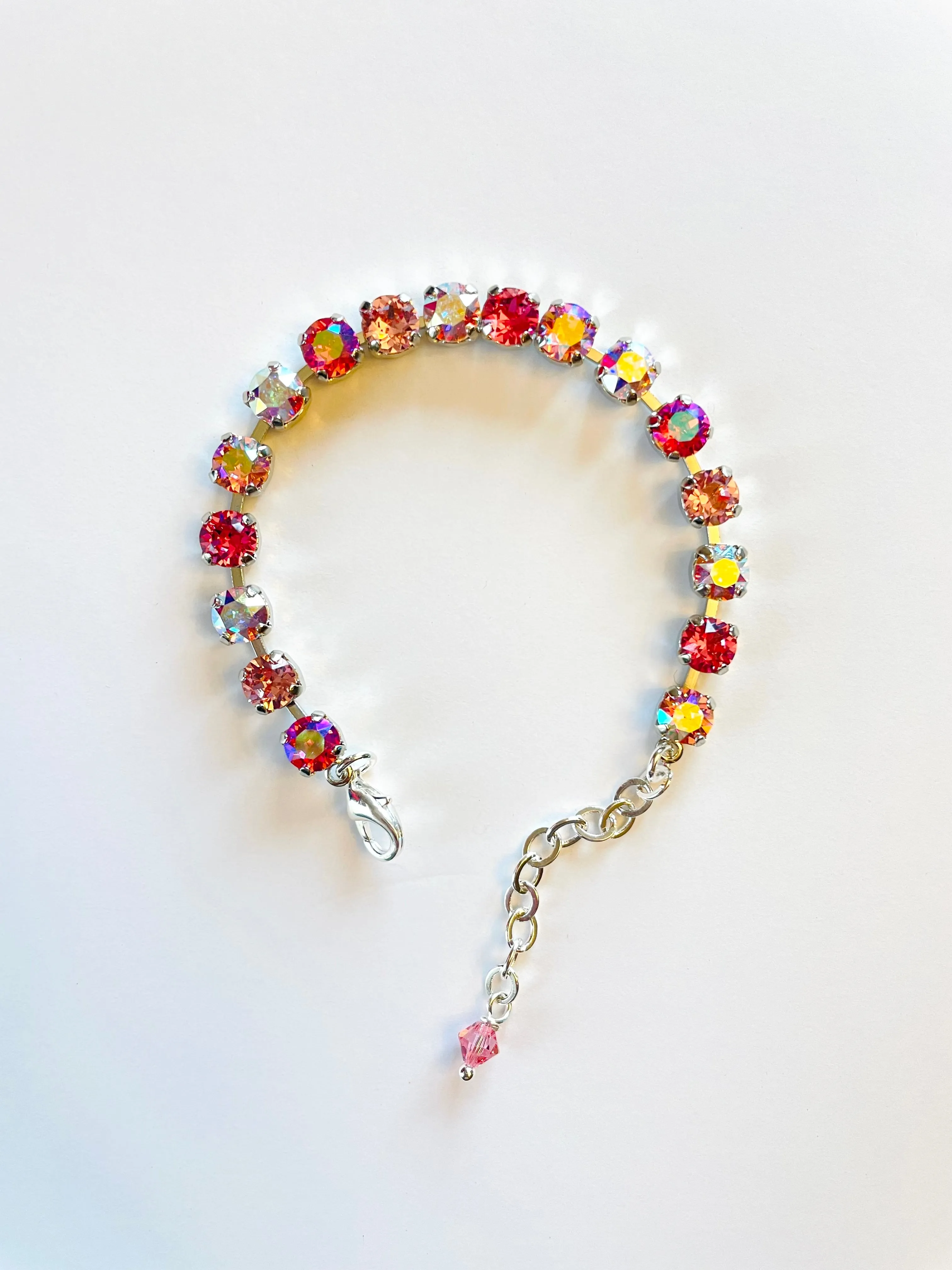 6mm Diamonds Bracelet in Pink Hues