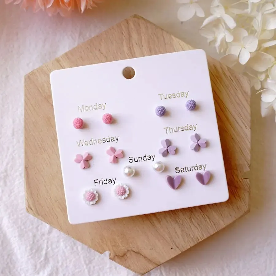 7 PCS Popular Exquisite Ceramic Earring