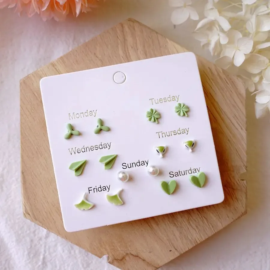 7 PCS Popular Exquisite Ceramic Earring