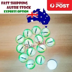 8pcs Round 25mm Cabochon Glass Doll Eyes Dragon Lizard Frog Model I