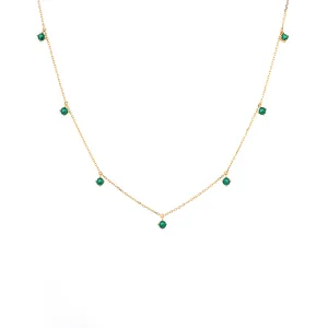 925 Sterling Silver Castleton Green Dangler Necklace