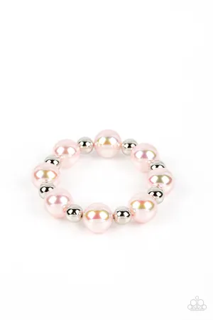 A DREAMSCAPE Come True - Pink - Iridescent Pearl Paparazzi Stretchy Bracelet