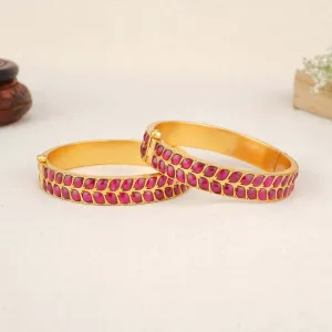 Abina Kundan Pair Bangle