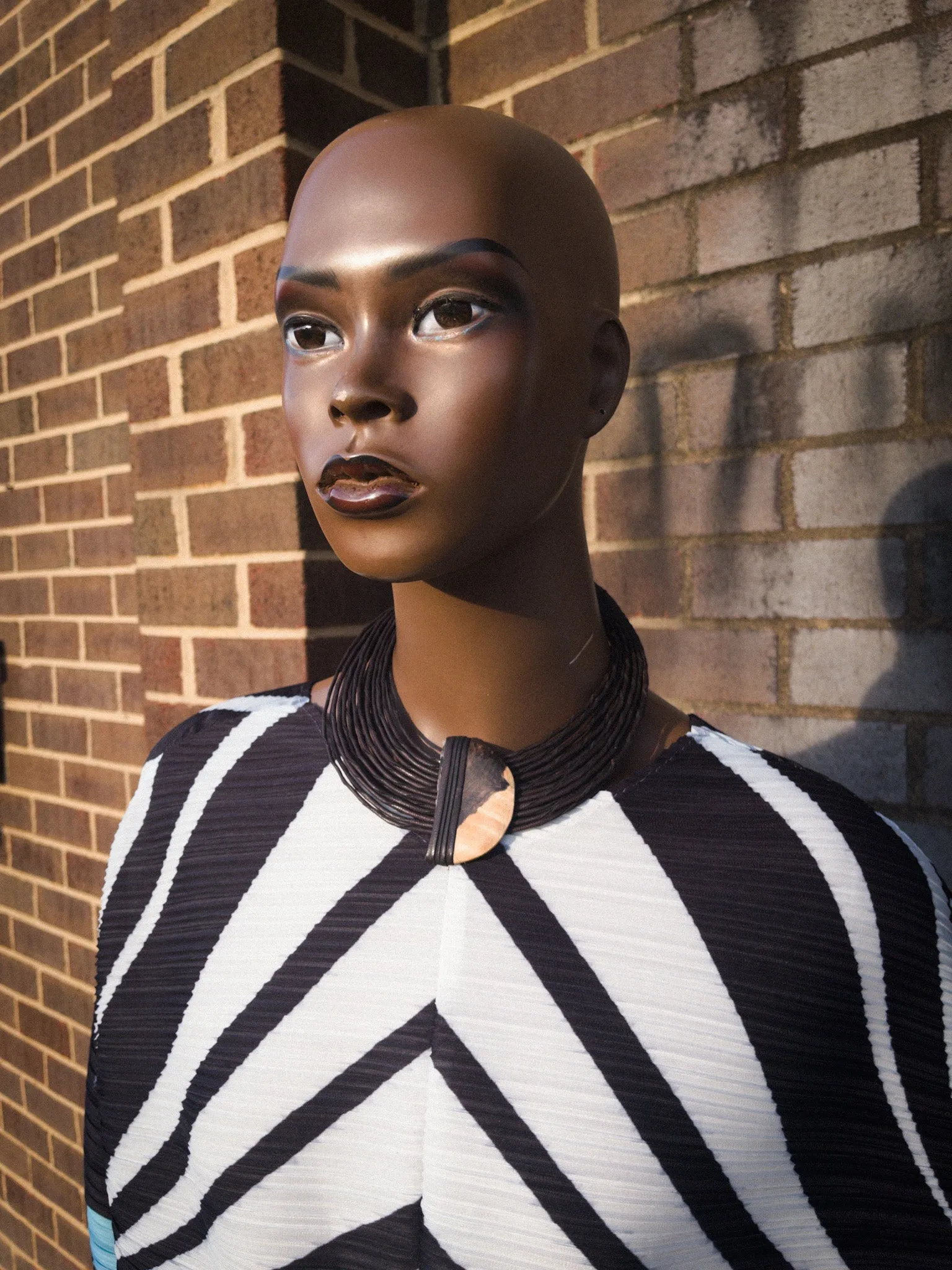 Abonteng Leather and Horn Necklace