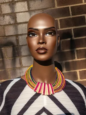 Abonteng Leather and Horn Necklace