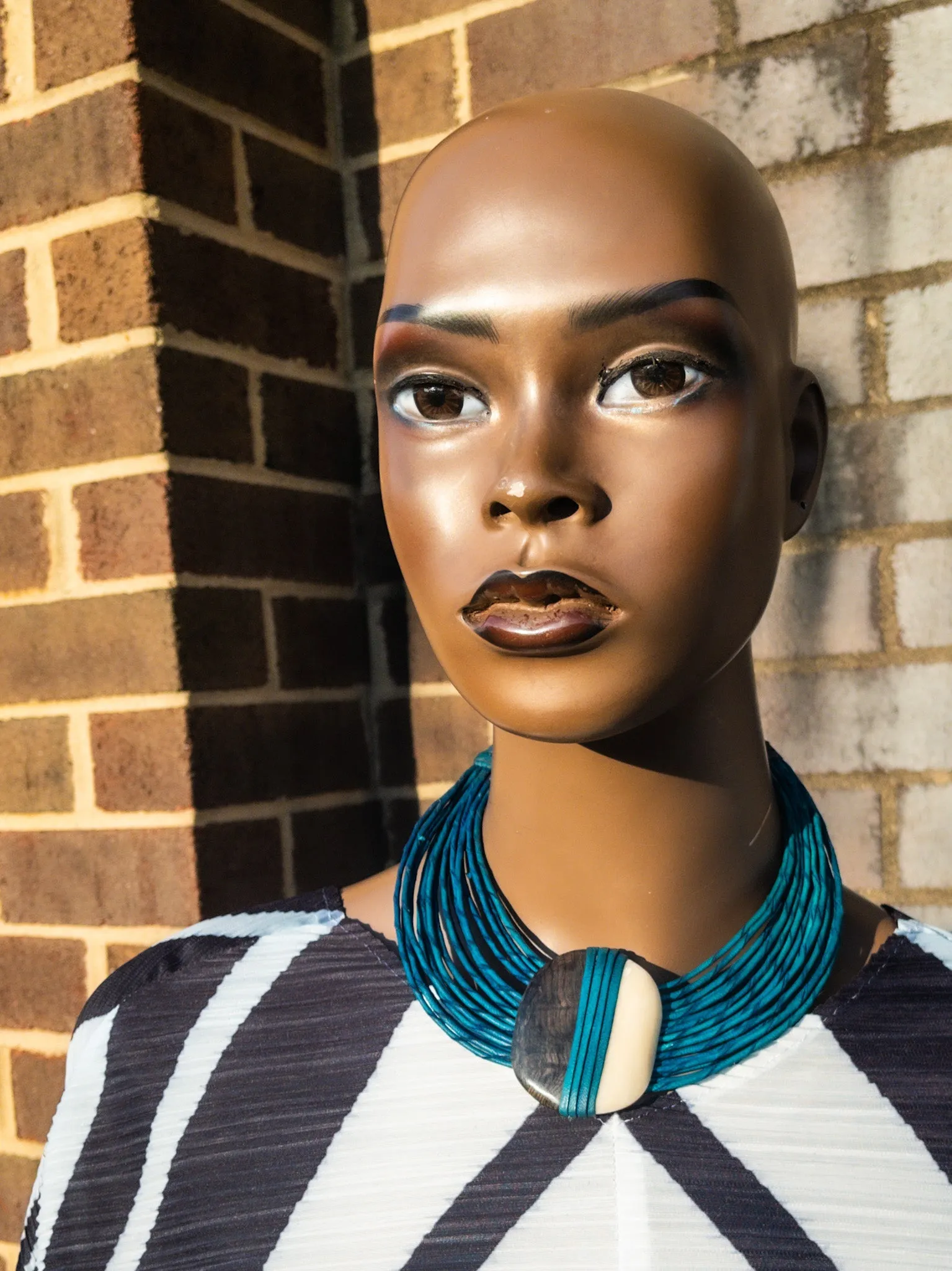 Abonteng Leather and Horn Necklace