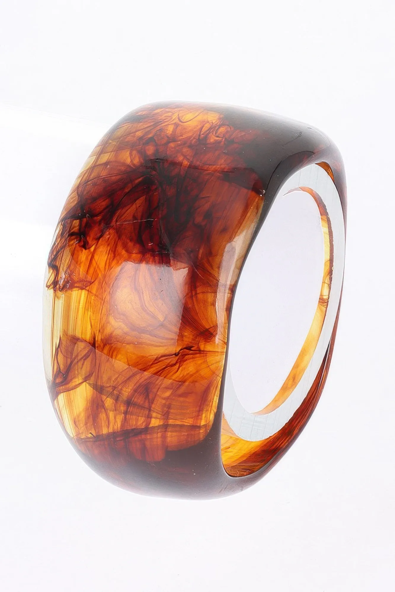 Amber Glow Duo 2pack Resin Bangle