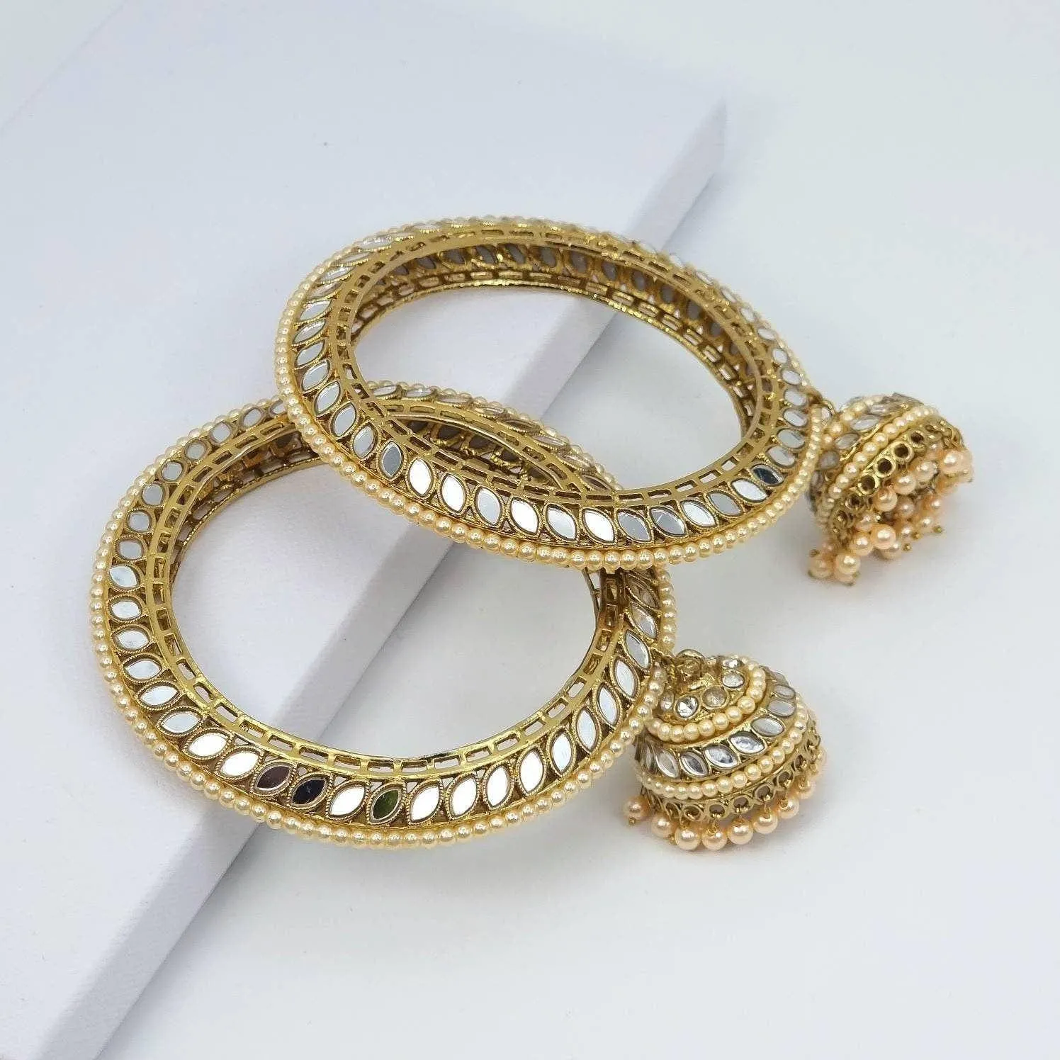 Amore Mirror Jhumka Bangles