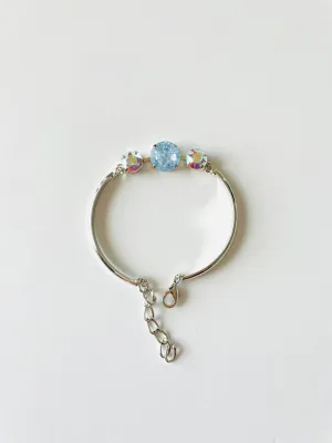 Bar Bracelet in Light Sapphire Ice   Crystal AB