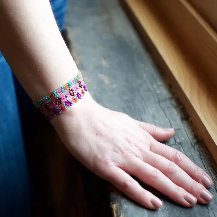 Beaded Flower Bracelet