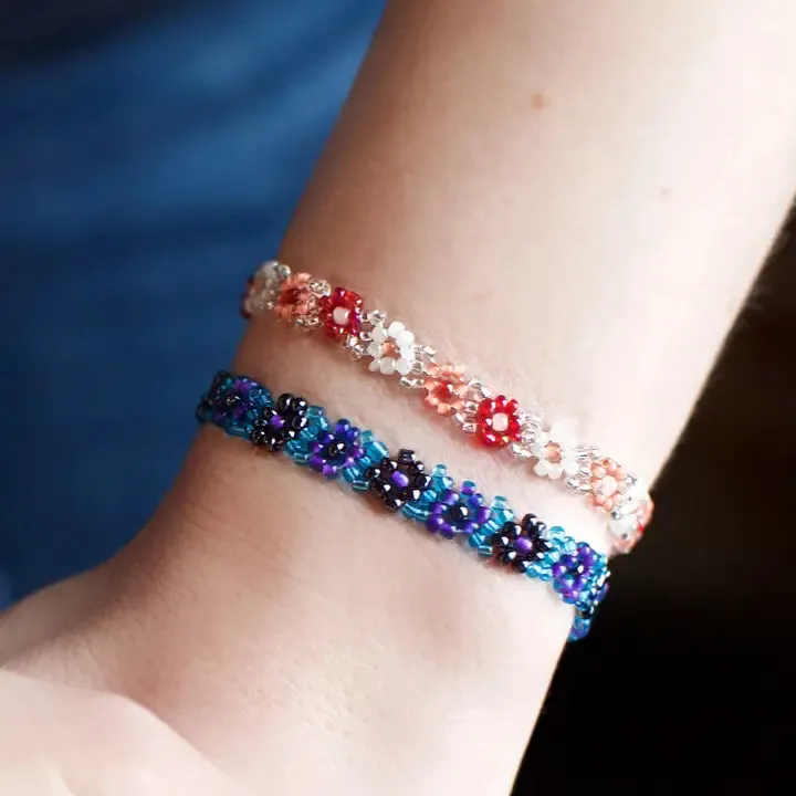 Beaded Flower Bracelet