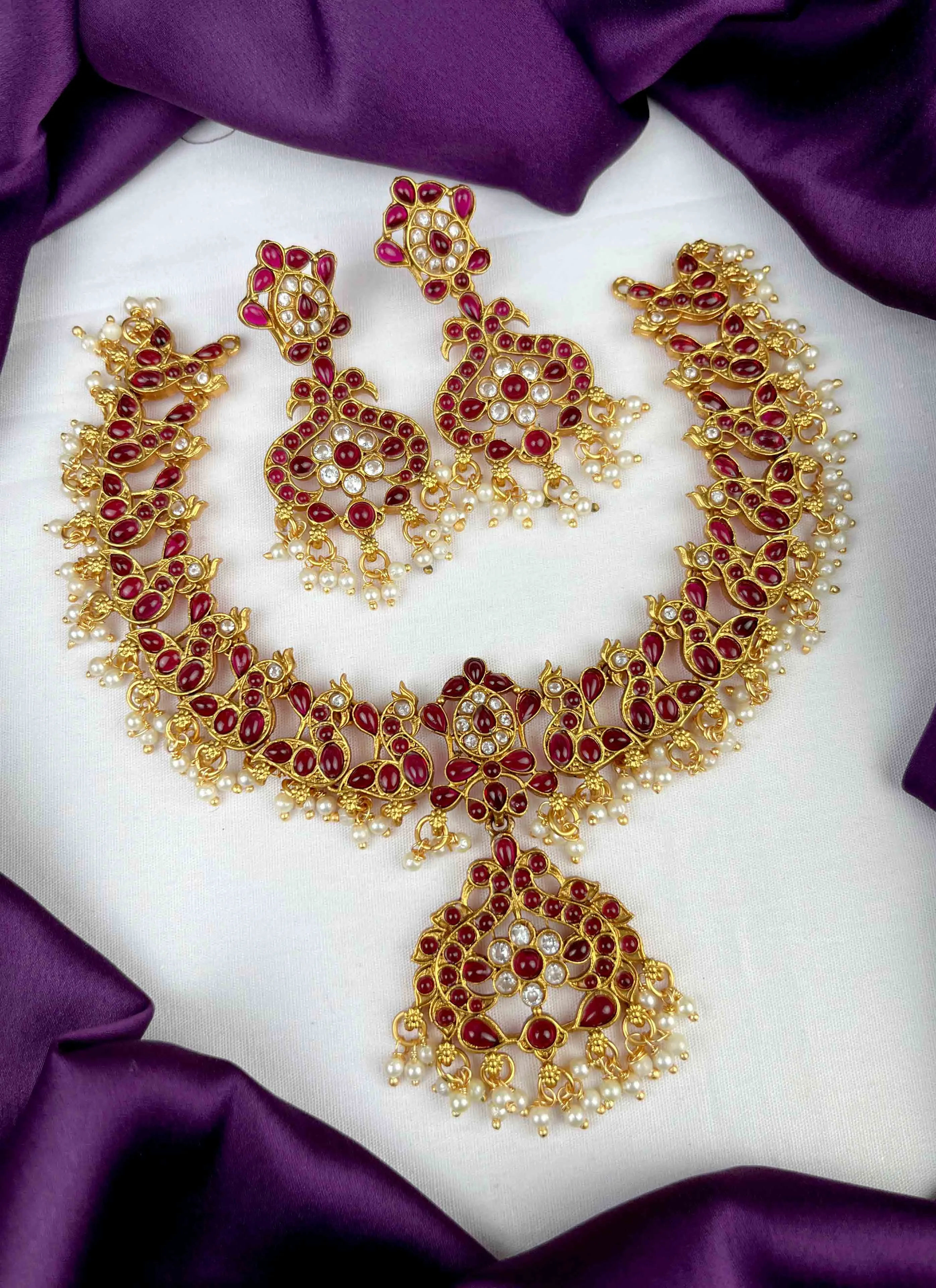 Beautiful Gold Plated Designer Necklace JH1755