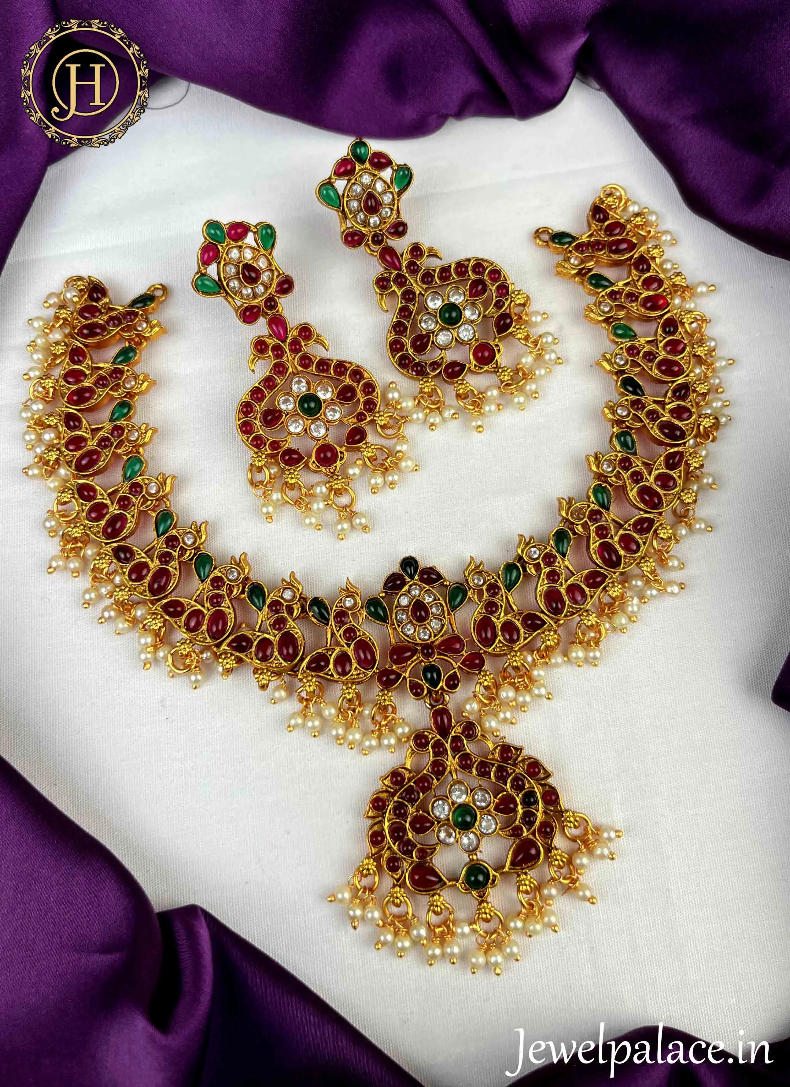 Beautiful Gold Plated Designer Necklace JH1755