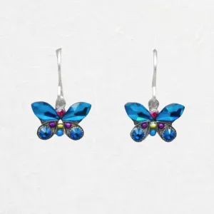 Bermuda Blue Butterfly Earrings