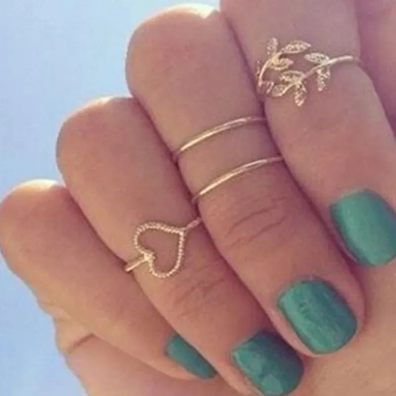 Bohemian Style Midi Ring Set