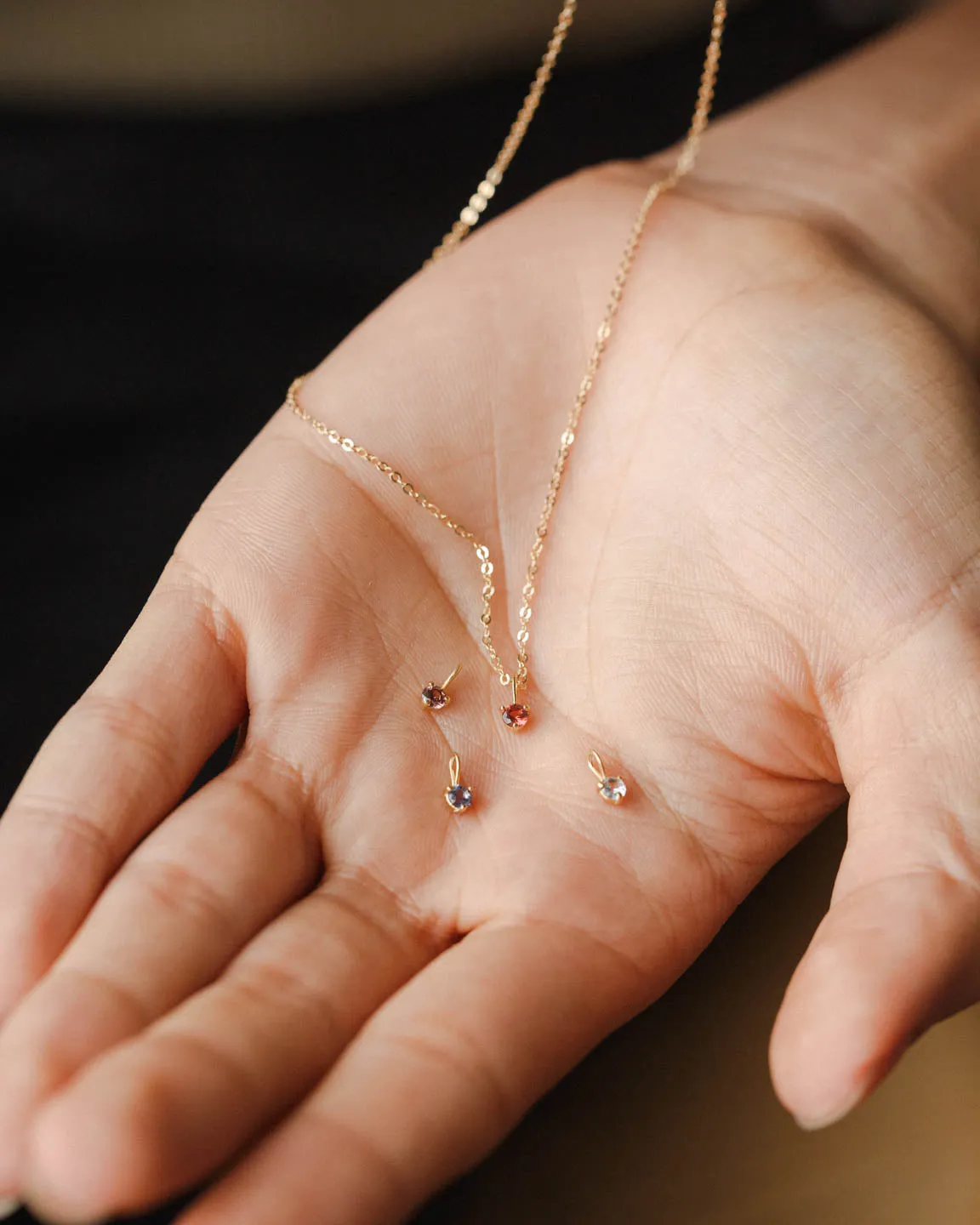 Bridesmaid Gemstone Necklace Set