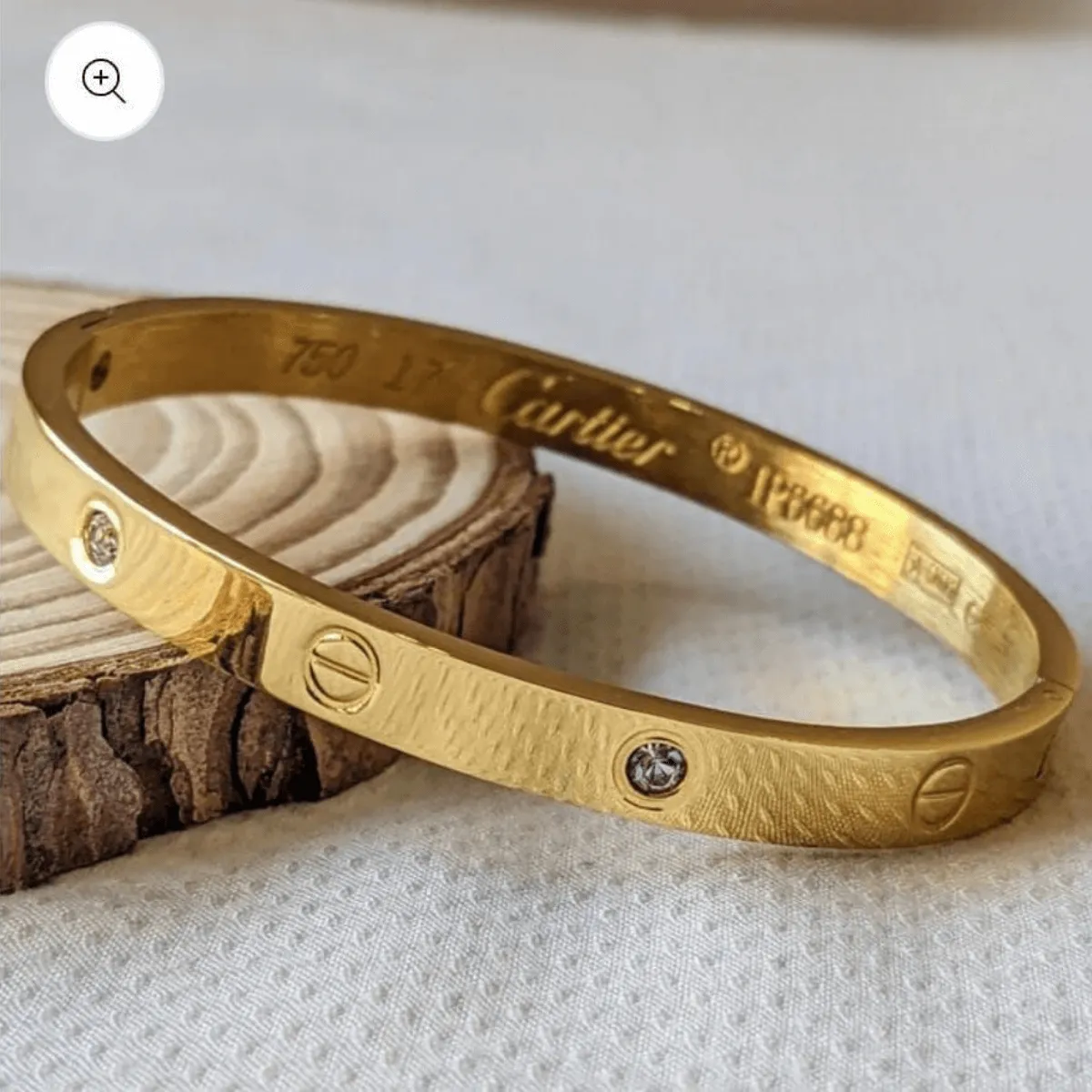 Cartier Zircon Bangle - Adjustable