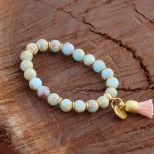 Charm Bracelets for Women,Bead Bracelets,Jade Bracelet,Gemstone Bracelets for Women,Stacking Bracelets,Tassel Bracelet,Handmade Bracelets