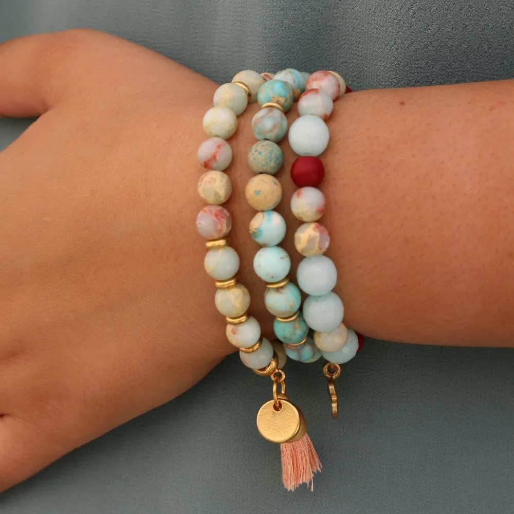 Charm Bracelets for Women,Bead Bracelets,Jade Bracelet,Gemstone Bracelets for Women,Stacking Bracelets,Tassel Bracelet,Handmade Bracelets