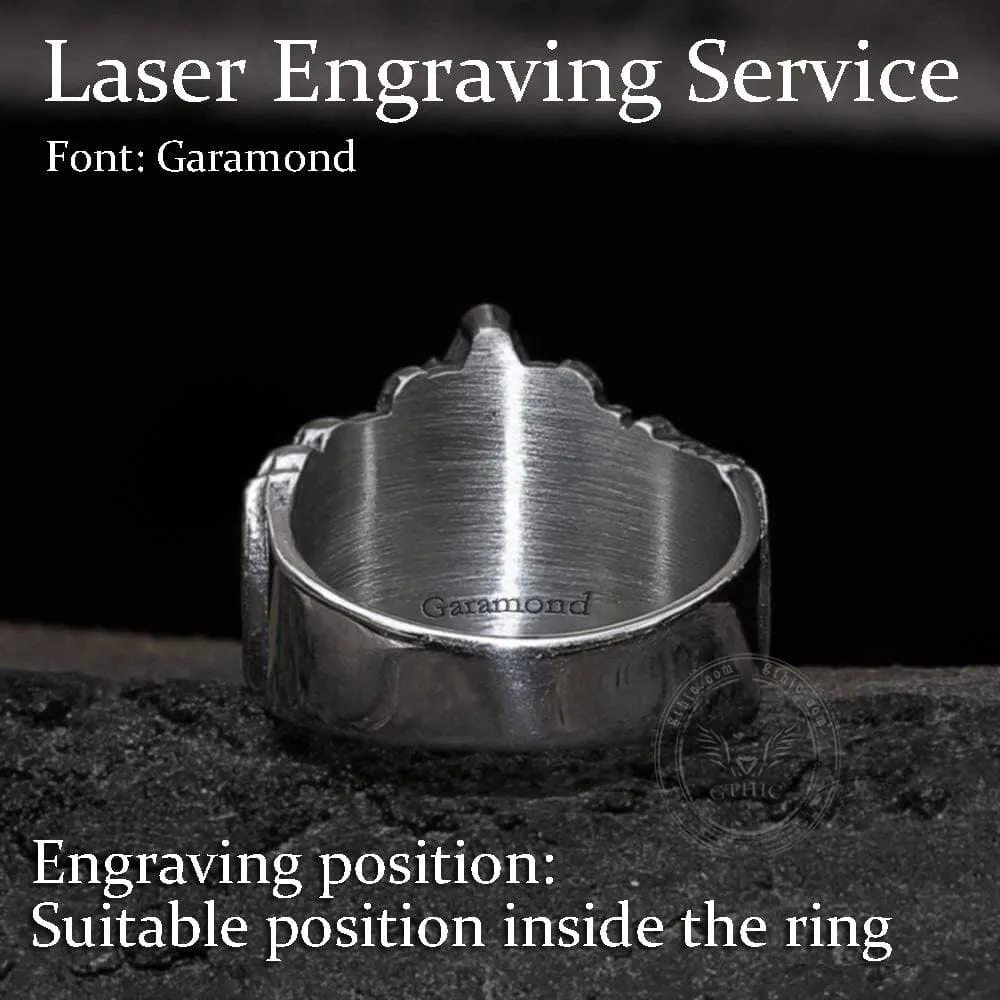 Classic Masonic Symbol Stainless Steel Freemason Ring