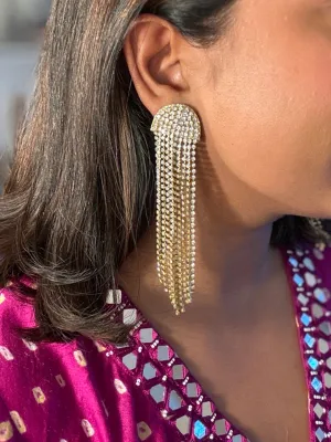 Cocktail Sparkling Beaded Earrings