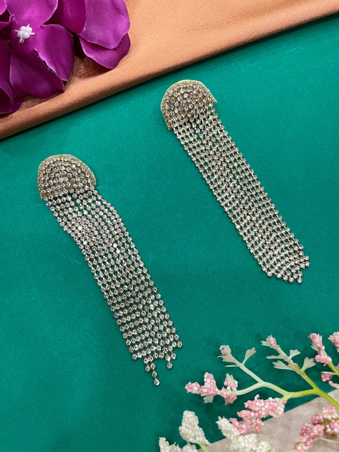 Cocktail Sparkling Beaded Earrings