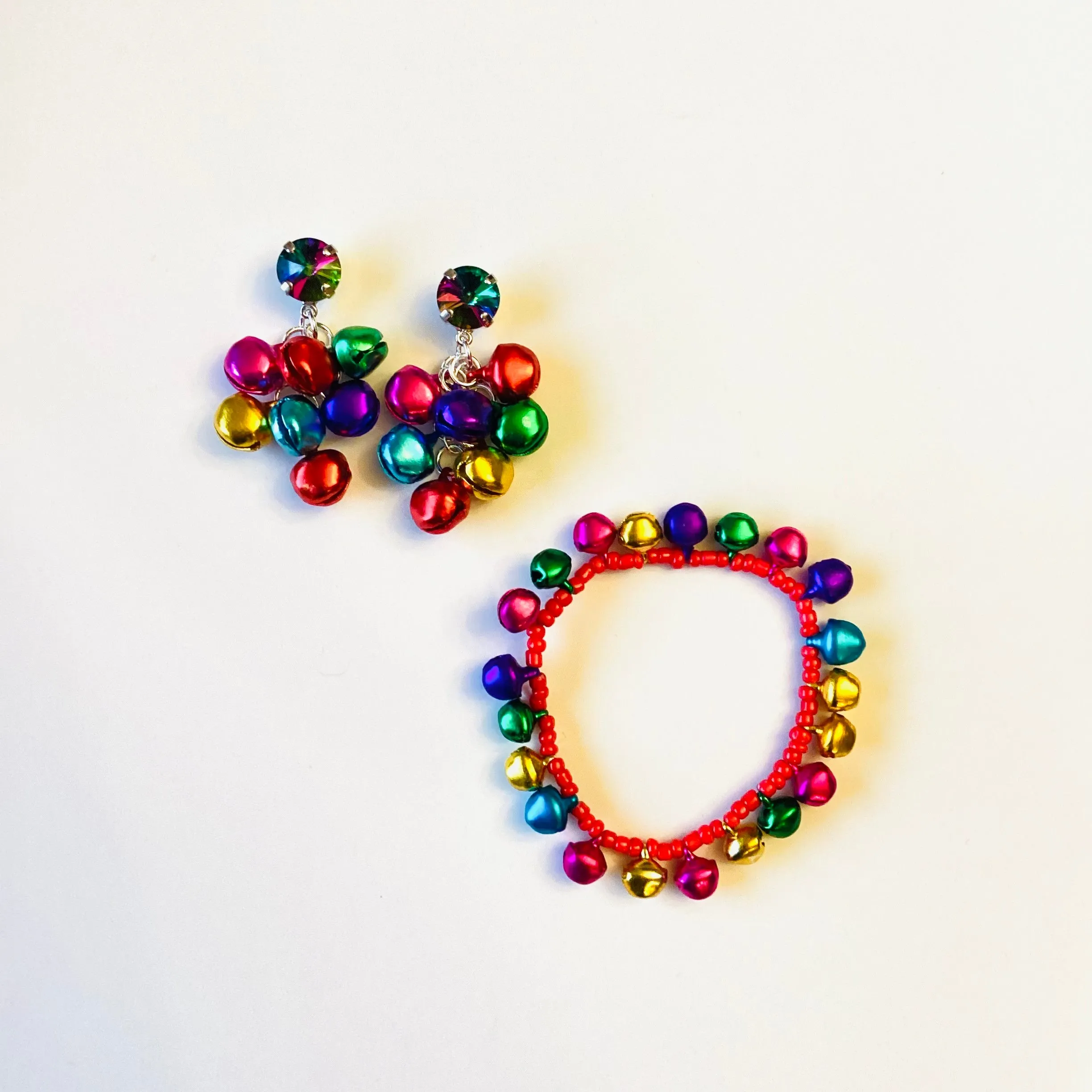Colorful Bell Earrings in Electra