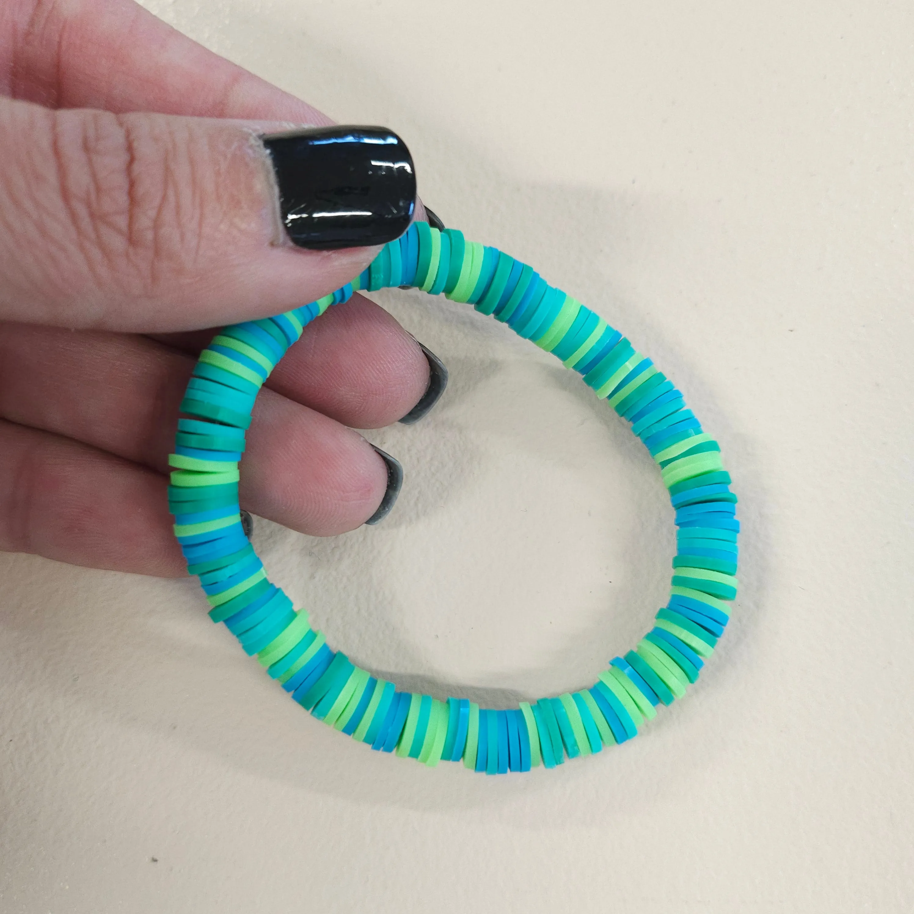 Colorful Clay Bead Bracelets
