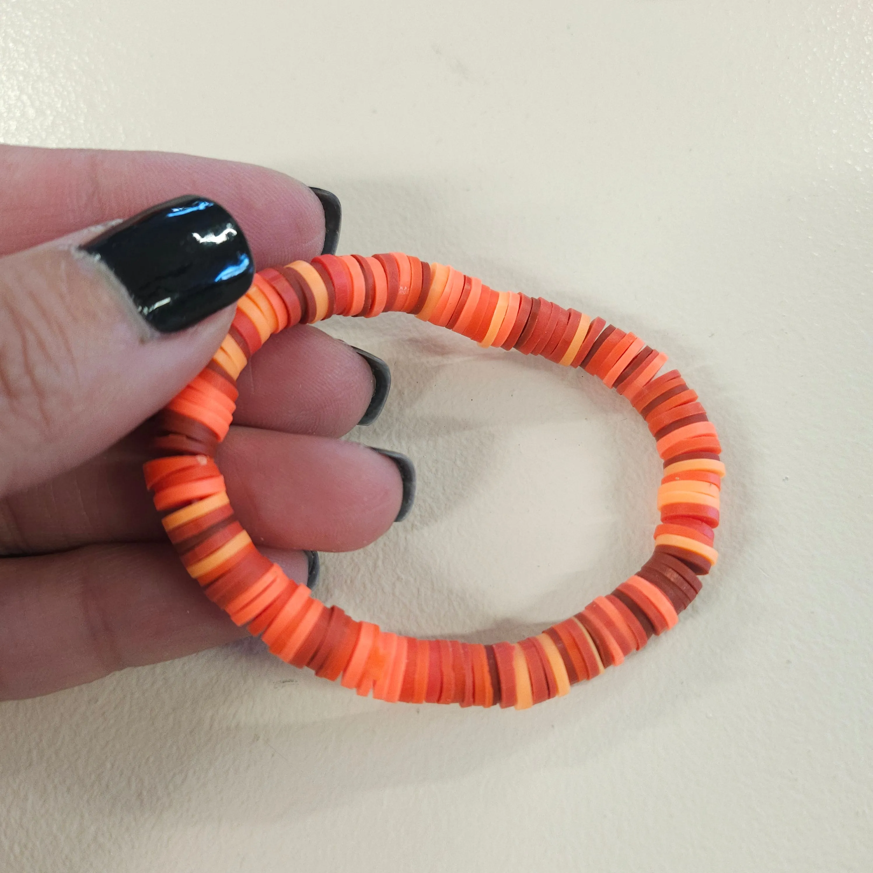 Colorful Clay Bead Bracelets