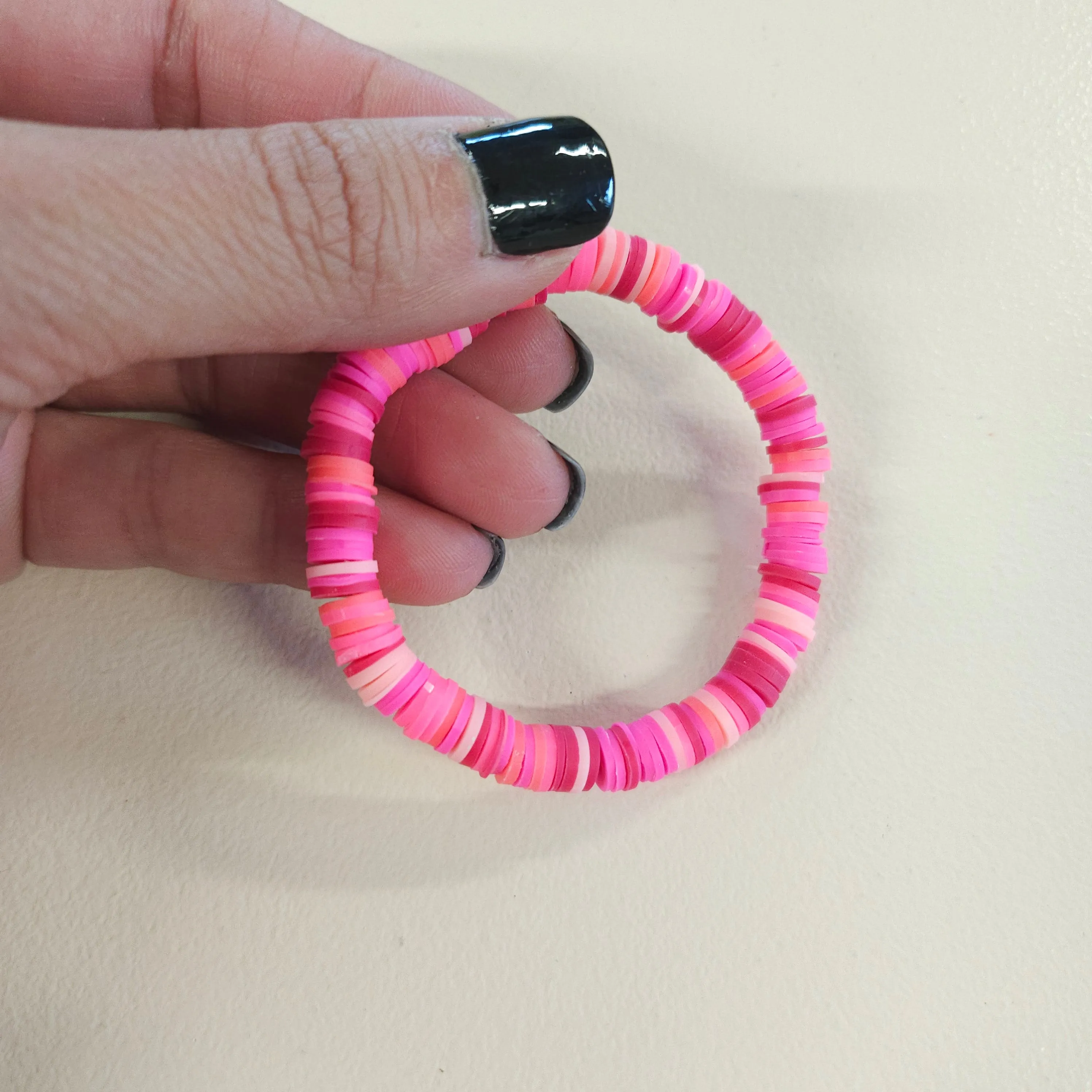 Colorful Clay Bead Bracelets