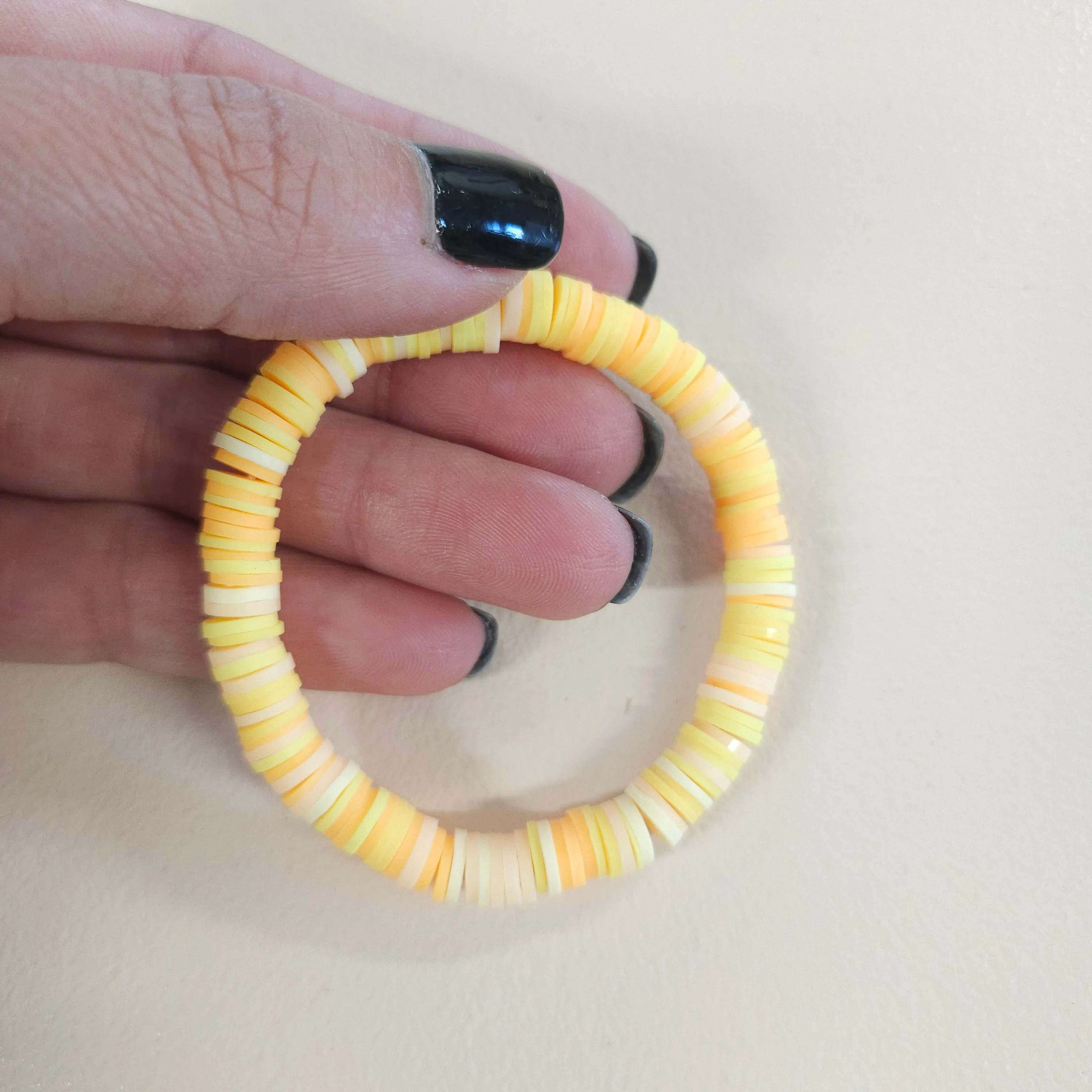 Colorful Clay Bead Bracelets