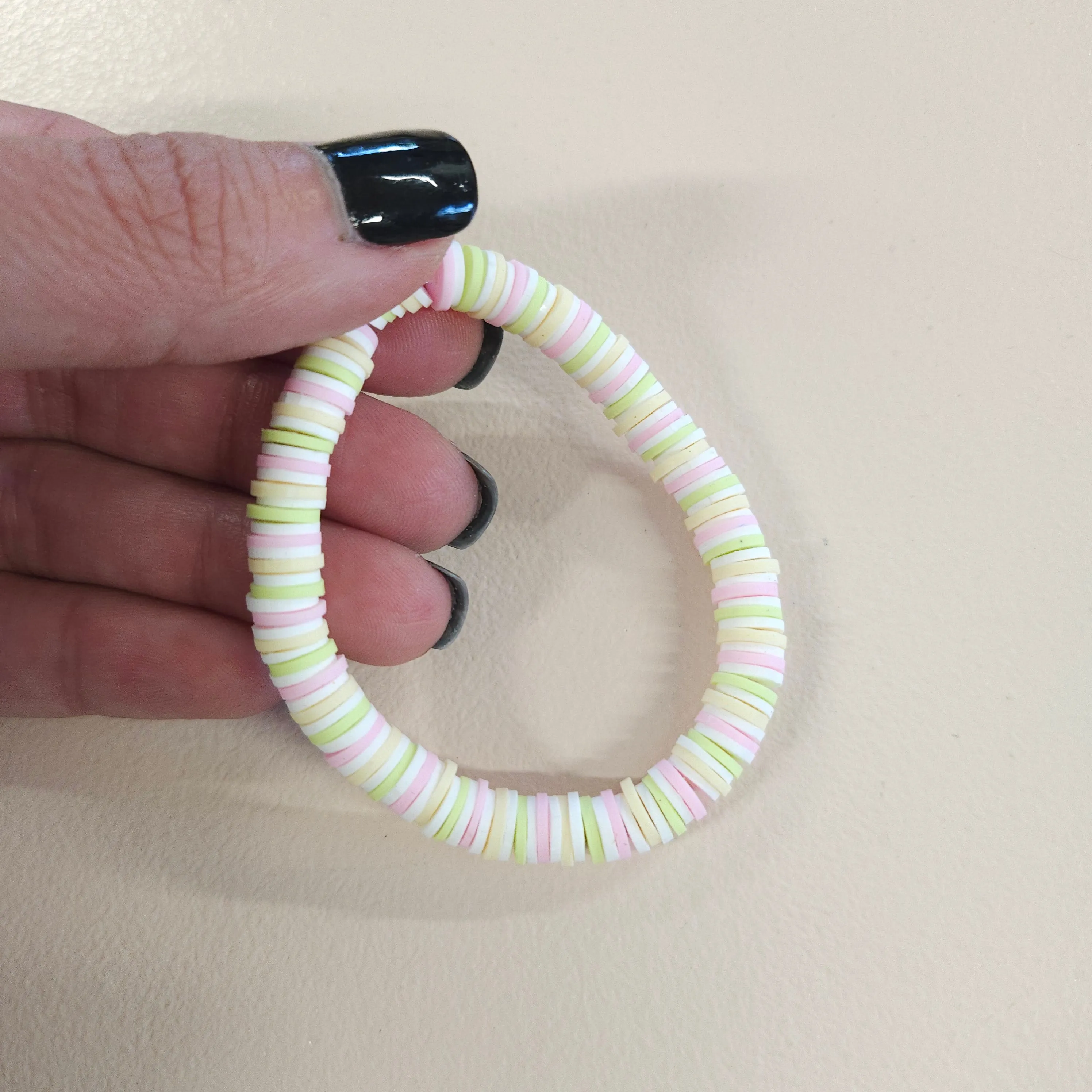 Colorful Clay Bead Bracelets