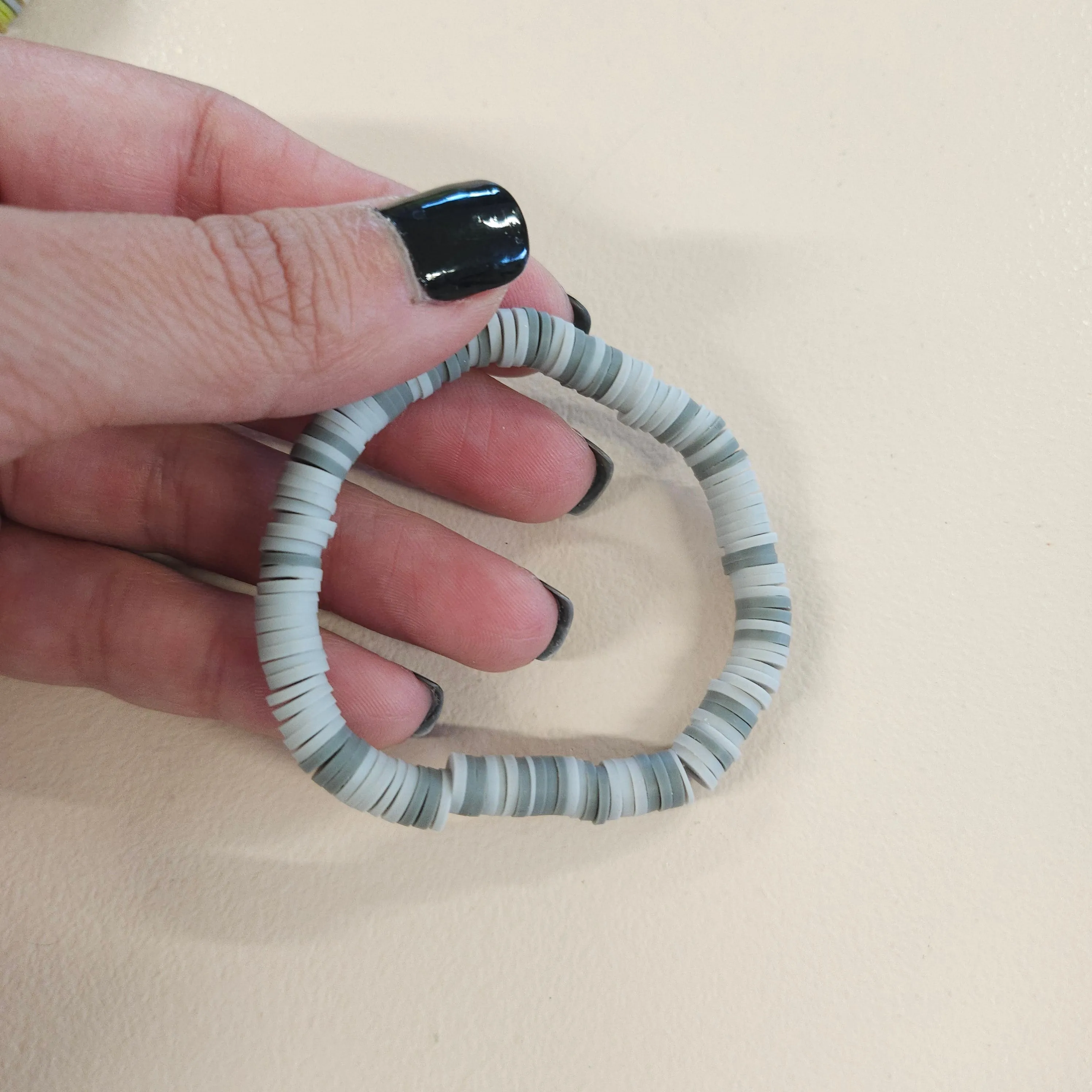 Colorful Clay Bead Bracelets