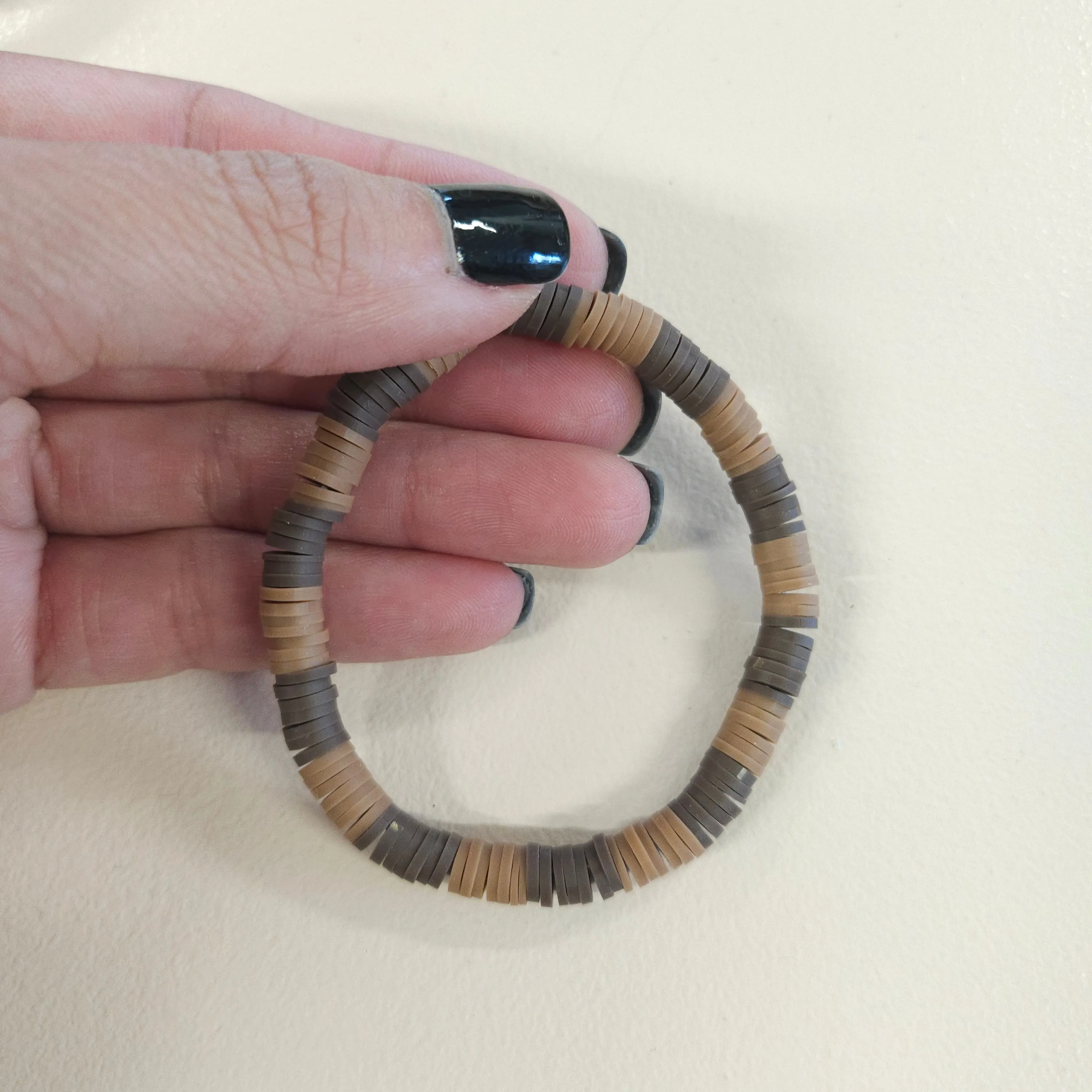 Colorful Clay Bead Bracelets