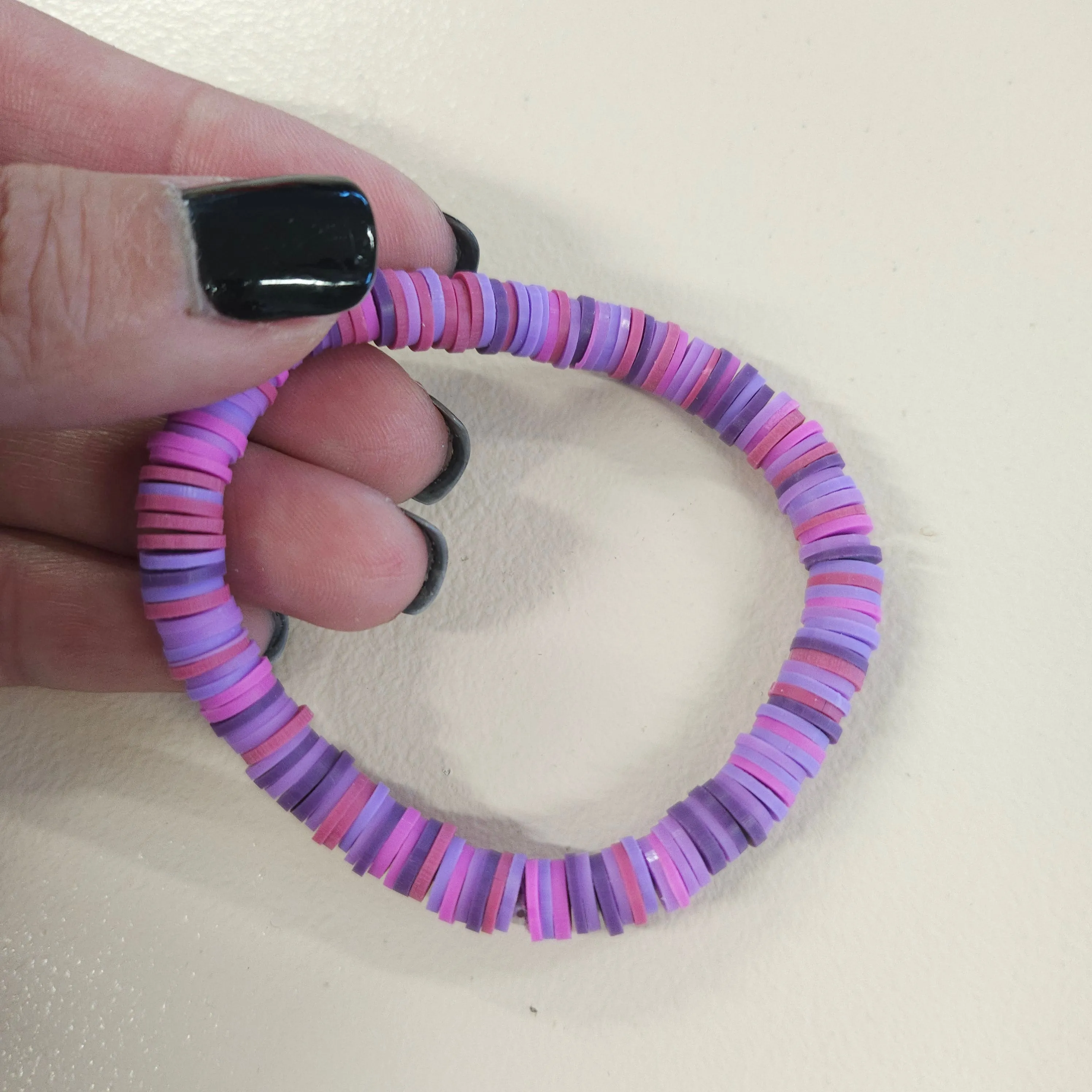 Colorful Clay Bead Bracelets